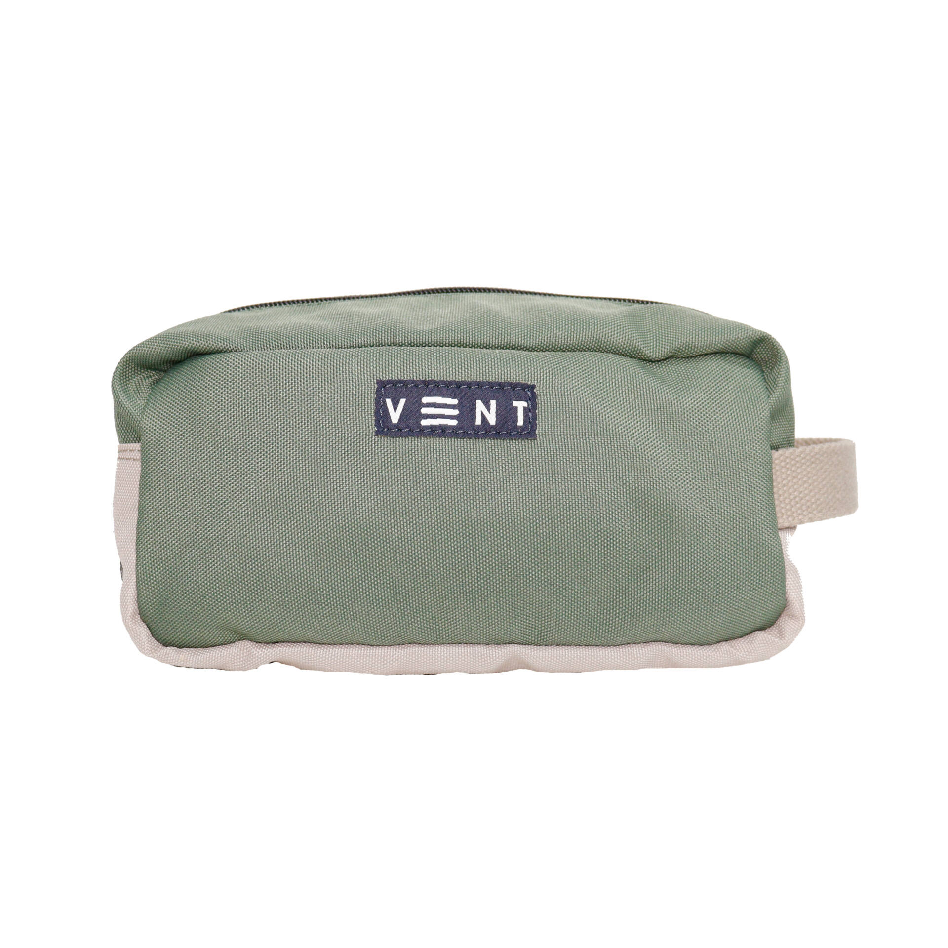 Cosmetics, Large Stationery Bag – Recycled Ocean Plastic – Sage Green - Image 2