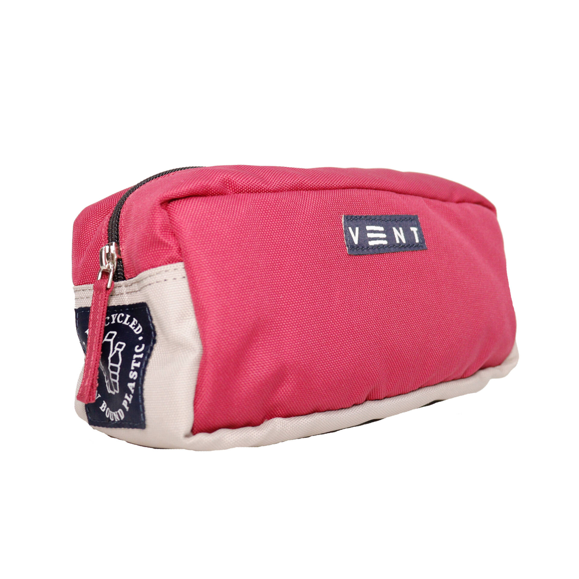 Cosmetics, Large Stationery Bag – Recycled Ocean Plastic – Red - Image 4