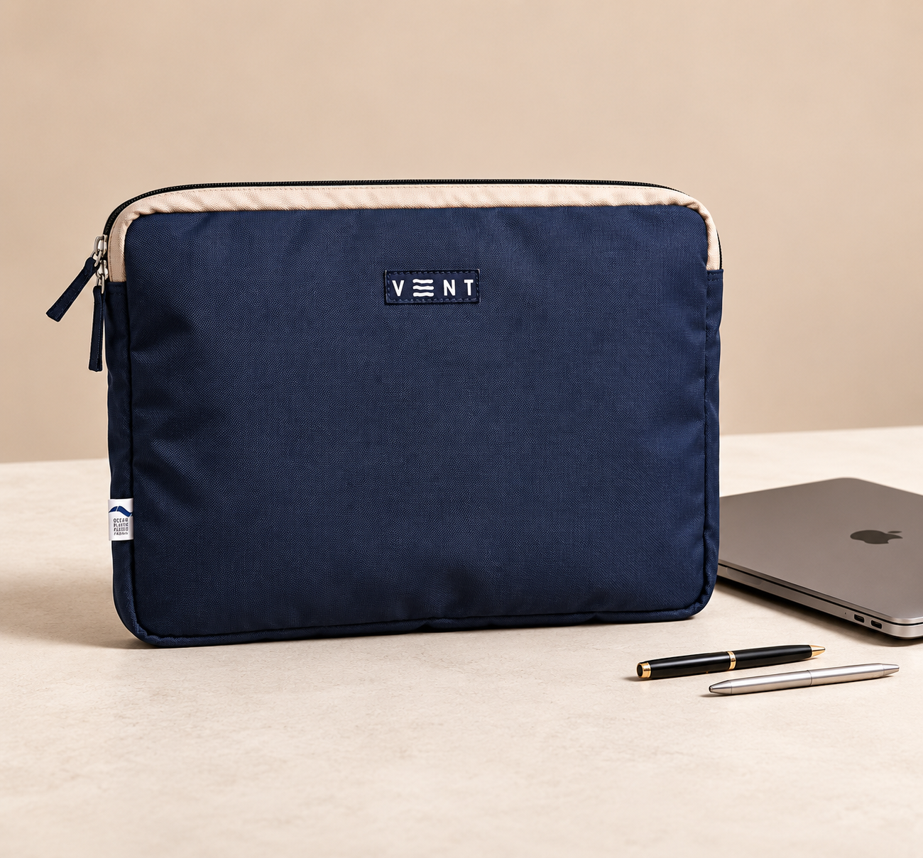 Laptop / Tablet Sleeve - Recycled Ocean Plastic - Navy Blue