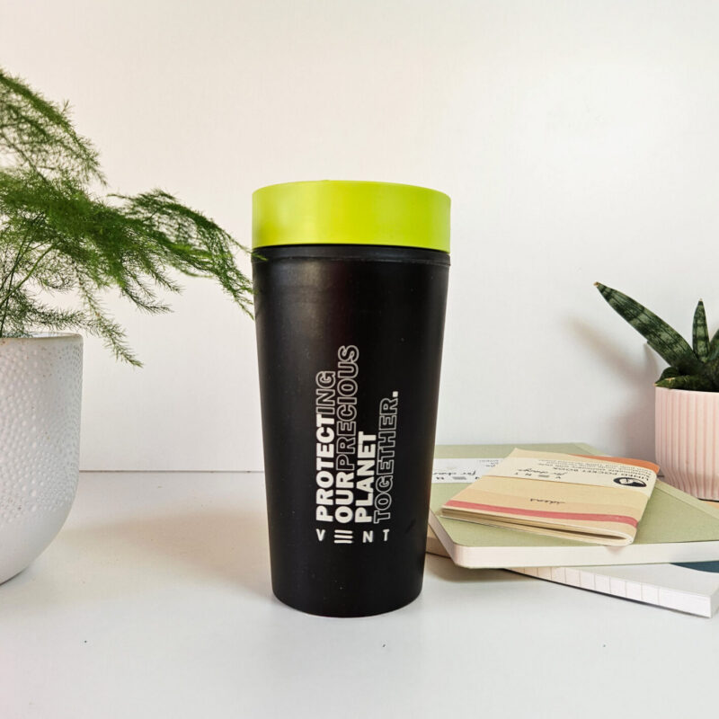 Reusable Travel Cup - Lime Green - Recycled Paper