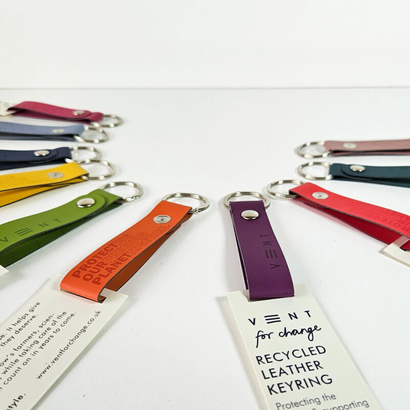 Recycled Leather keyrings