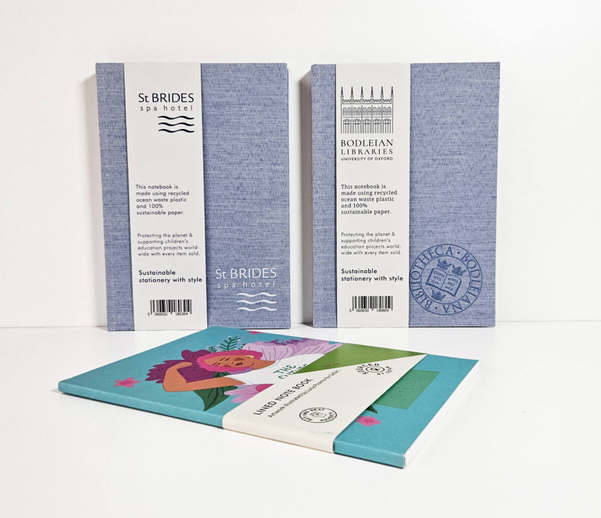 Ocean notebooks bespoke and bespoke recycled notepad