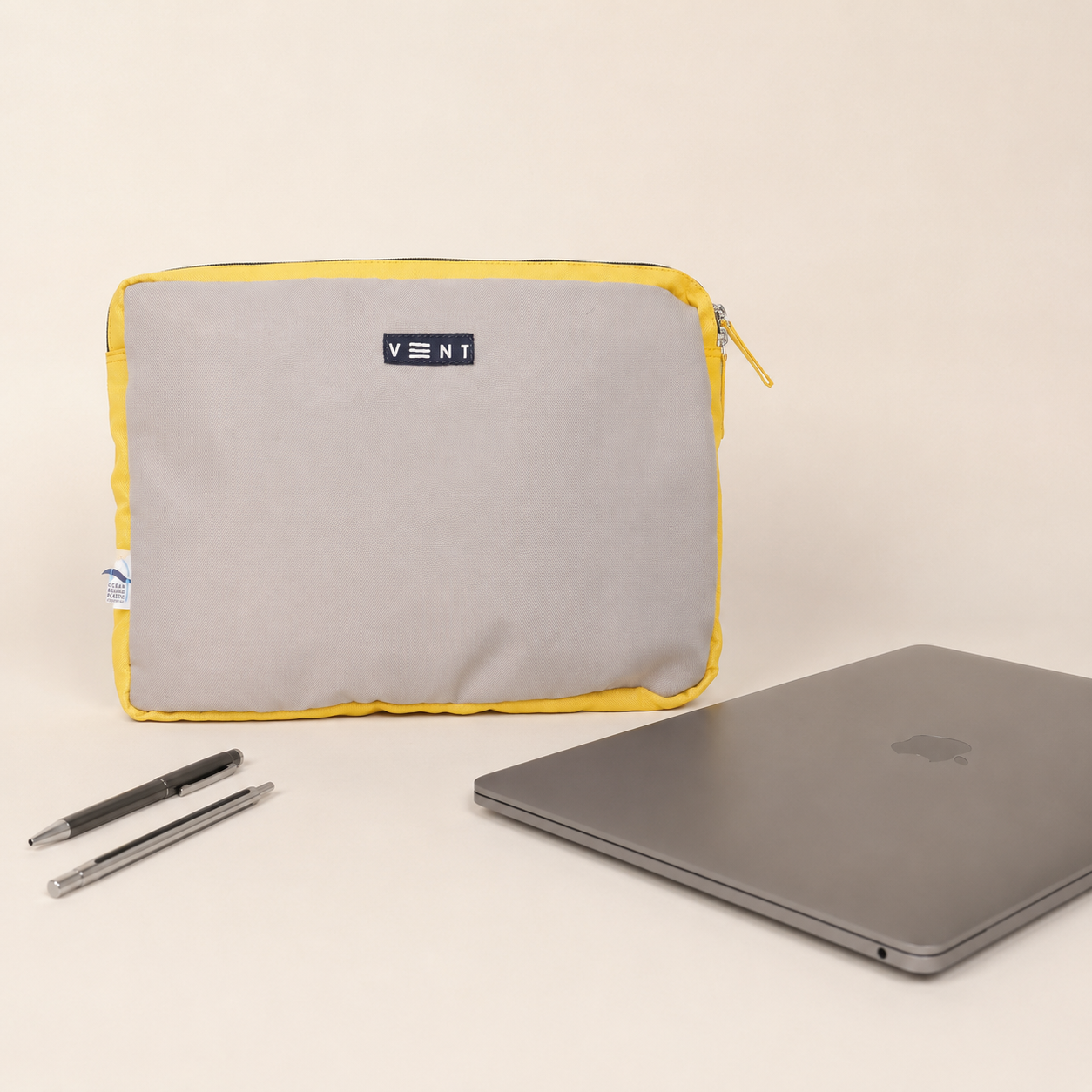 Laptop / Tablet Sleeve - Recycled Ocean Plastic - Yellow - Image 3