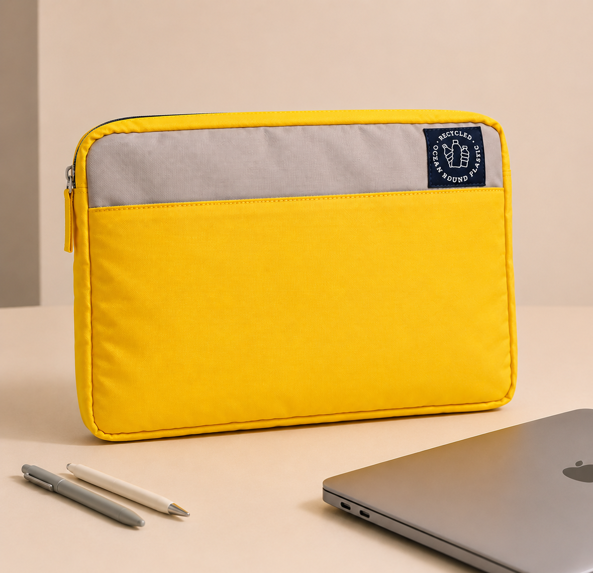 Laptop / Tablet Sleeve - Recycled Ocean Plastic - Yellow