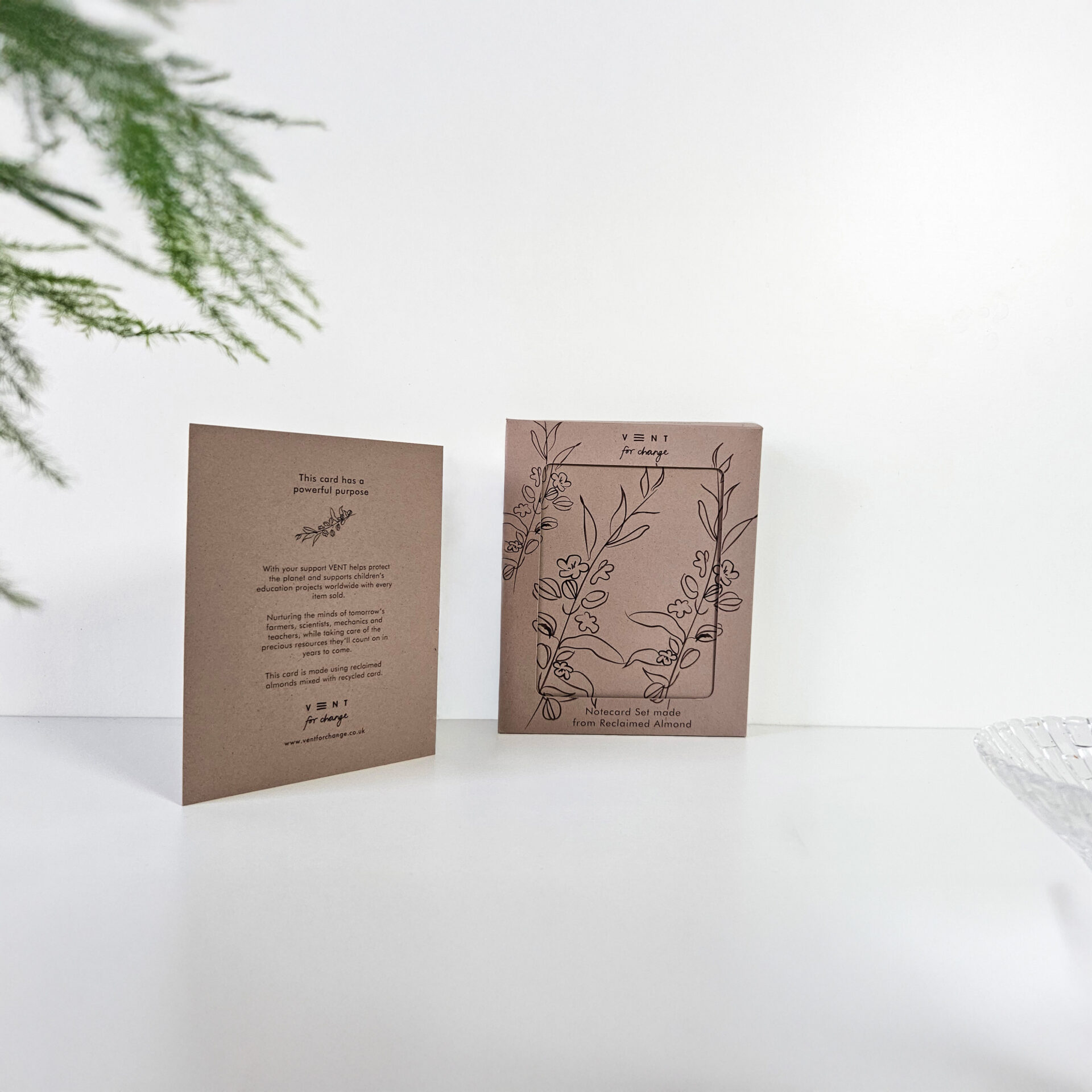 Notecard Set of 10 - Made from Almonds - Image 2
