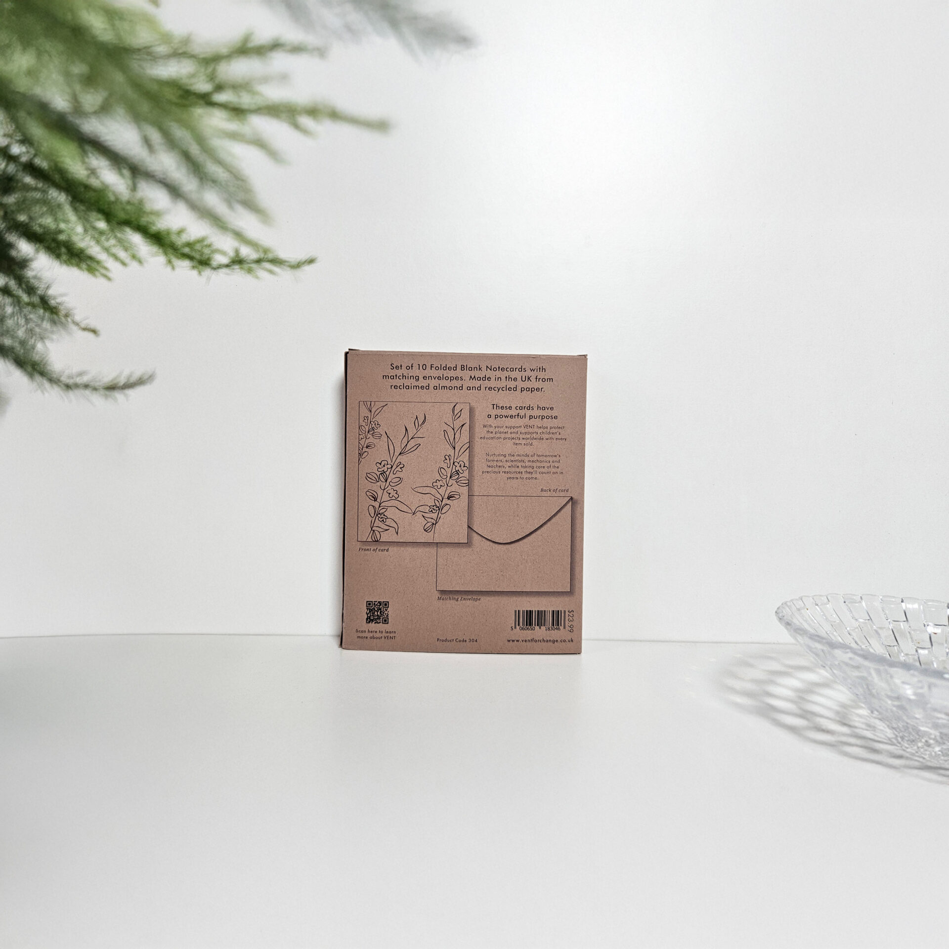 Notecard Set of 10 - Made from Almonds - Image 3