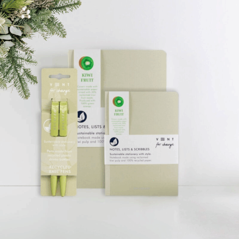 Recycled SUCSEED Notebook Set - Kiwi
