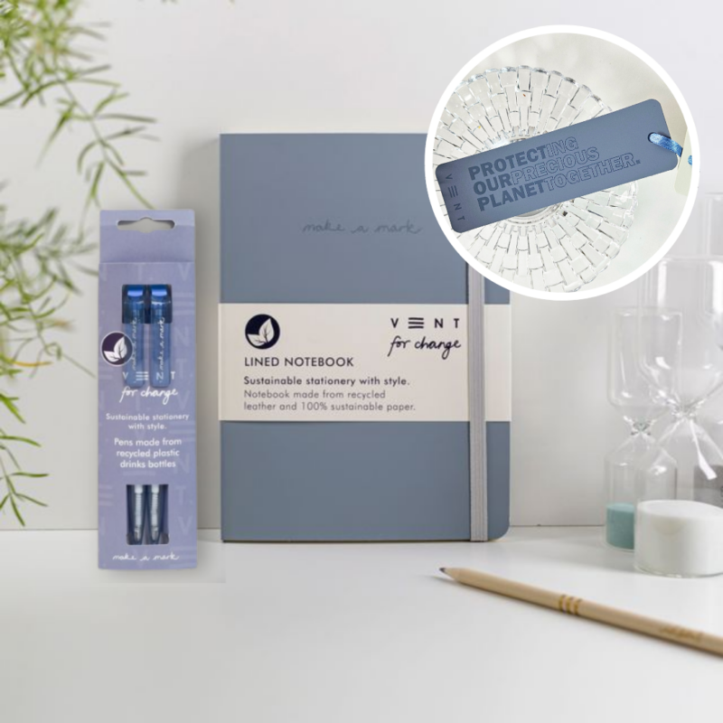Dusty blue notebook bundle