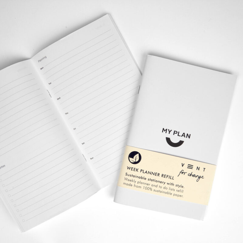 Sustainable Weekly Planner Refill , weekly diary, to-do and priorities